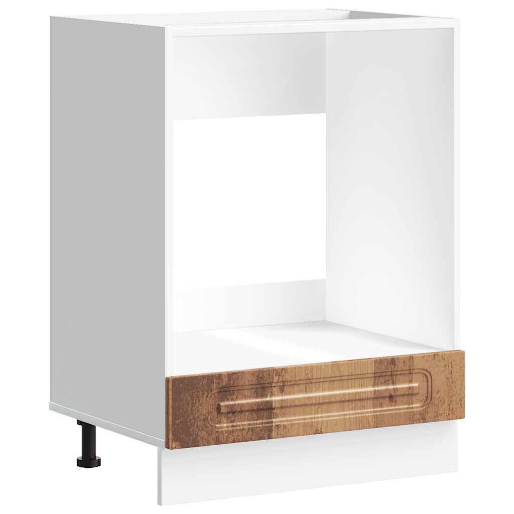 vidaXL Ντουλάπι φούρνου "Kalmar" Παλιό ξύλο Μηχανουργικό ξύλο