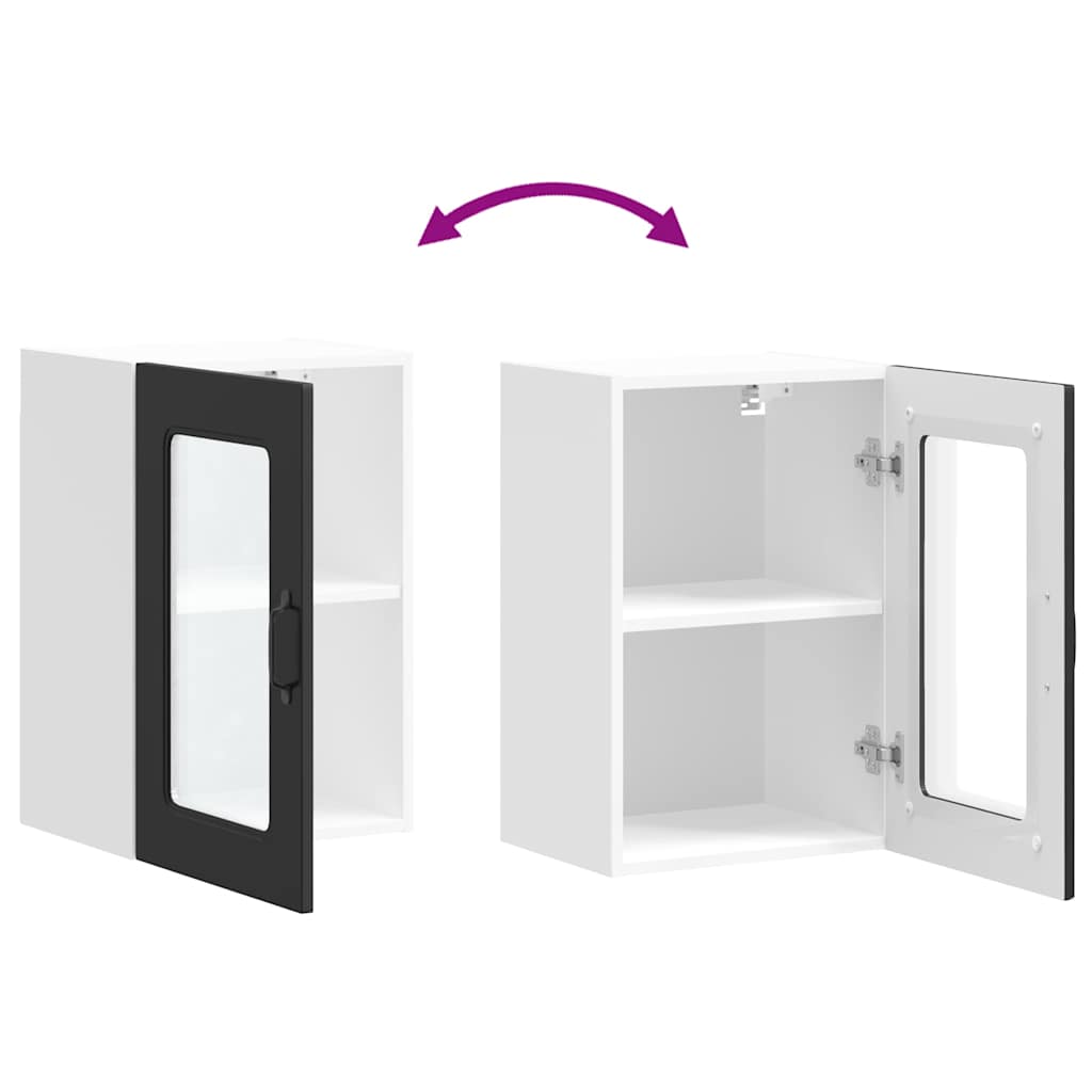 vidaXL Ντουλάπι τοίχου κουζίνας με γυάλινη πόρτα "Kalmar"