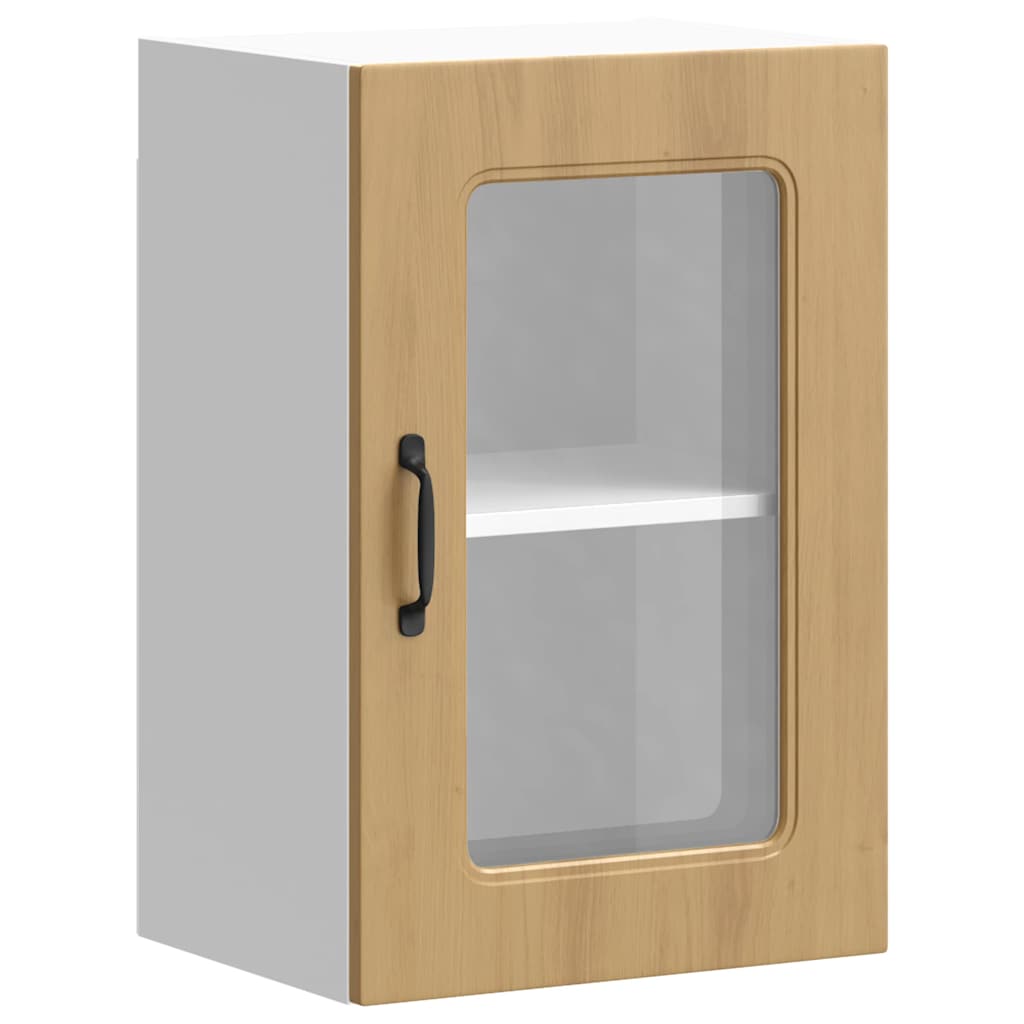 vidaXL Ντουλάπι κουζίνας με γυάλινη πόρτα "Kalmar" Artisan Oak