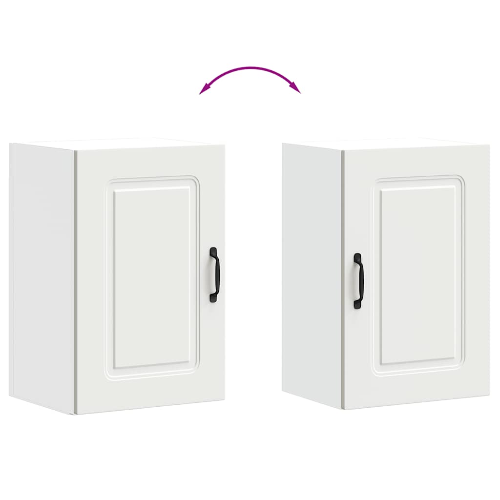 vidaXL ντουλάπι τοίχου κουζίνας "Kalmar" Λευκό κατασκευασμένο ξύλο