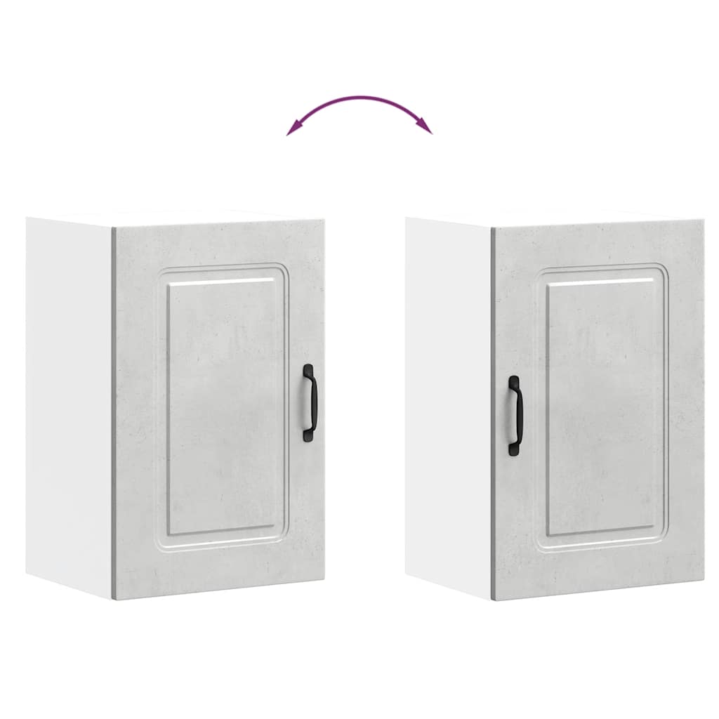 vidaXL ντουλάπι τοίχου κουζίνας "Kalmar" Σκυρόδεμα γκρι