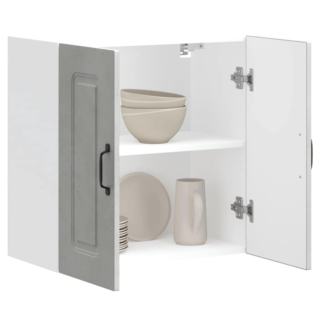 vidaXL ντουλάπι τοίχου κουζίνας "Kalmar" Σκυρόδεμα γκρι