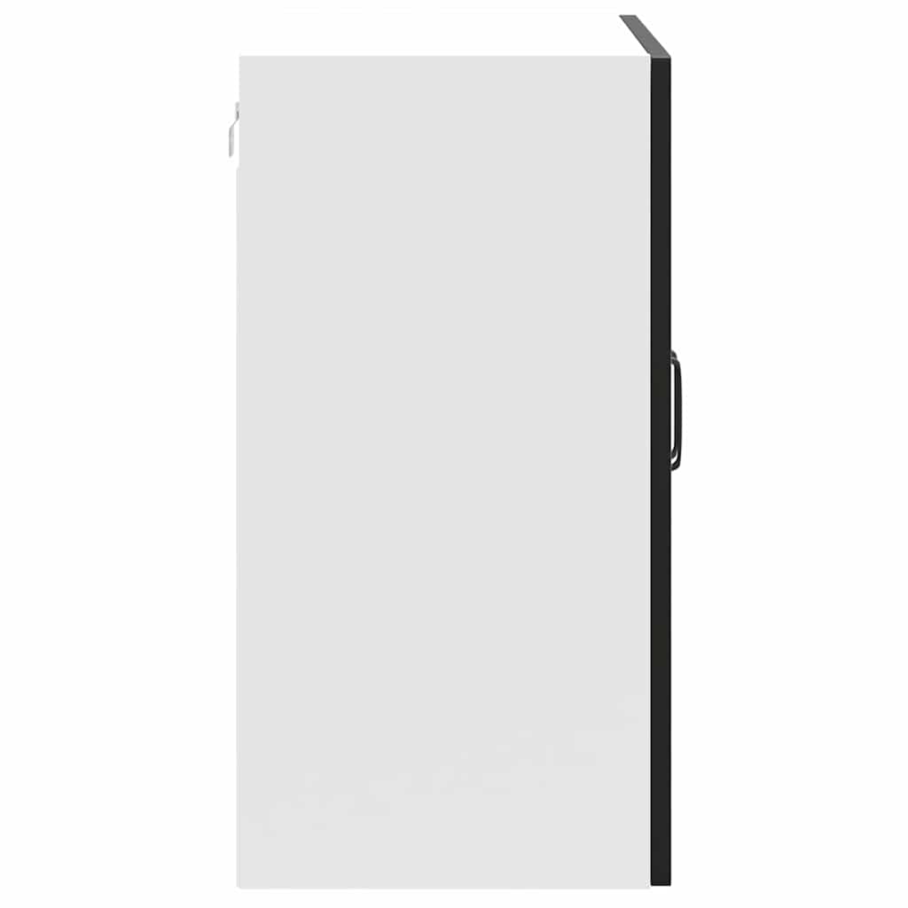 vidaXL ντουλάπι τοίχου κουζίνας "Kalmar" Μαύρο κατασκευασμένο ξύλο