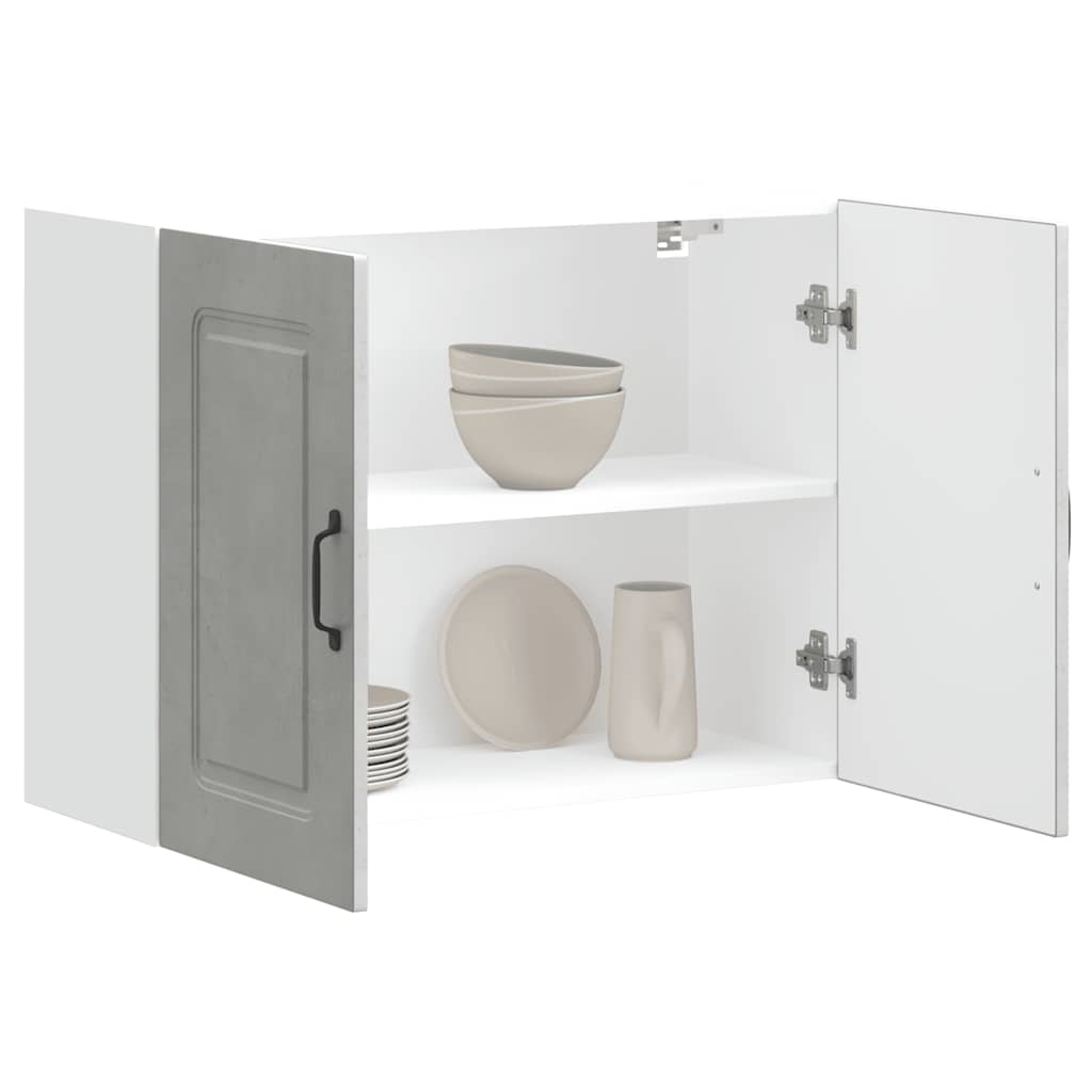 vidaXL ντουλάπι τοίχου κουζίνας "Kalmar" Σκυρόδεμα γκρι