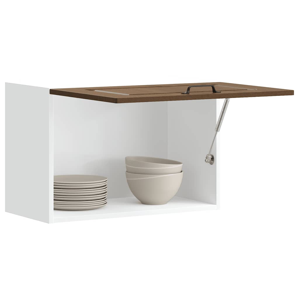 vidaXL ντουλάπι τοίχου κουζίνας "Kalmar" Καφέ δρυς από ξύλο μηχανής