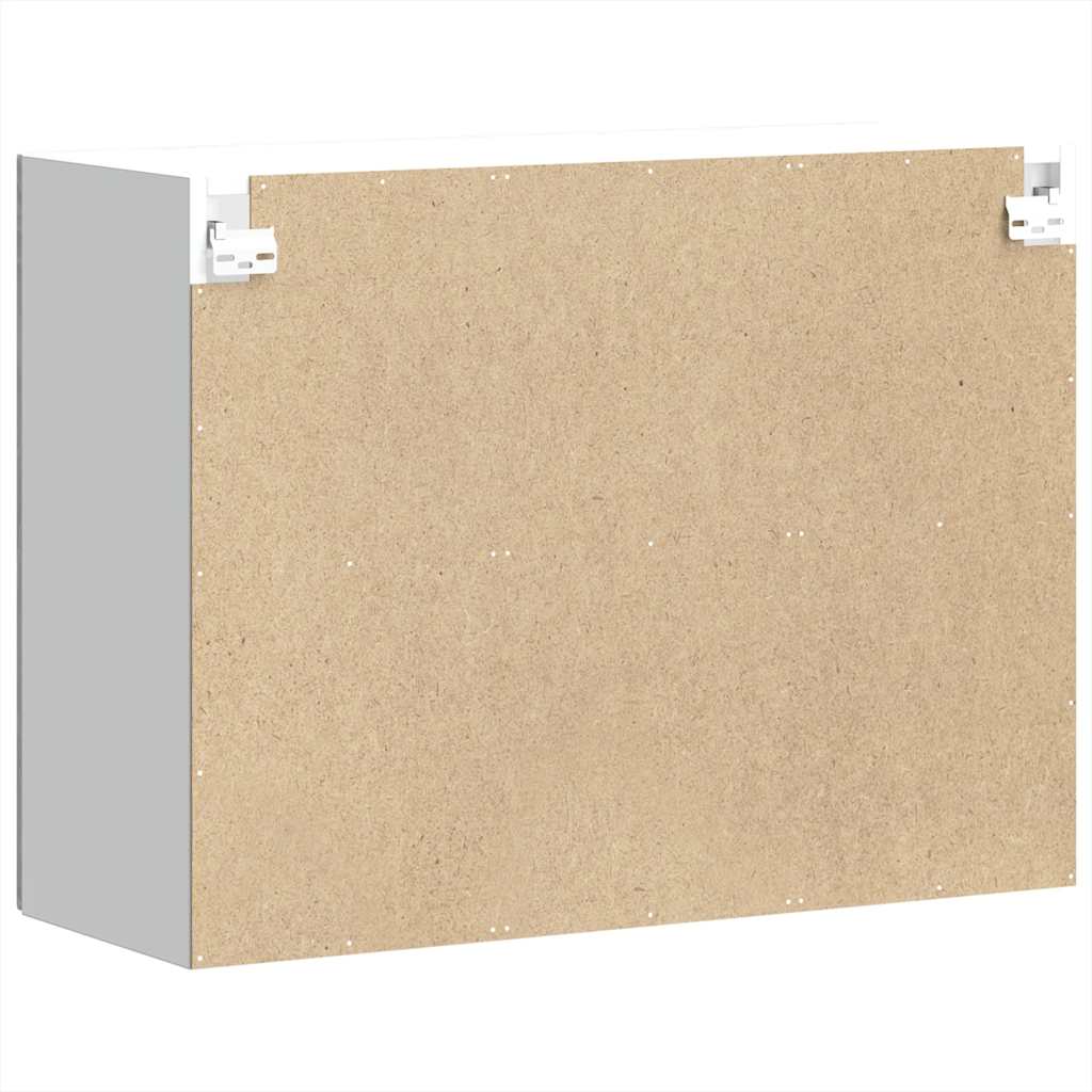 vidaXL Ντουλάπι τοίχου κουζίνας με γυάλινη πόρτα "Kalmar" Γκρι Sonoma