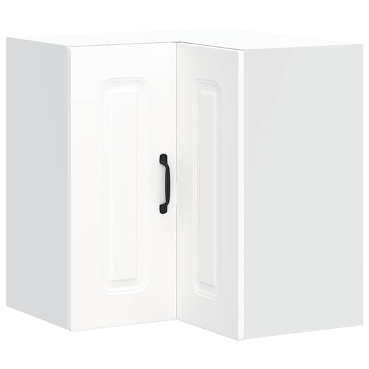 vidaXL Γωνιακό ντουλάπι κουζίνας τοίχου "Kalmar" Λευκό
