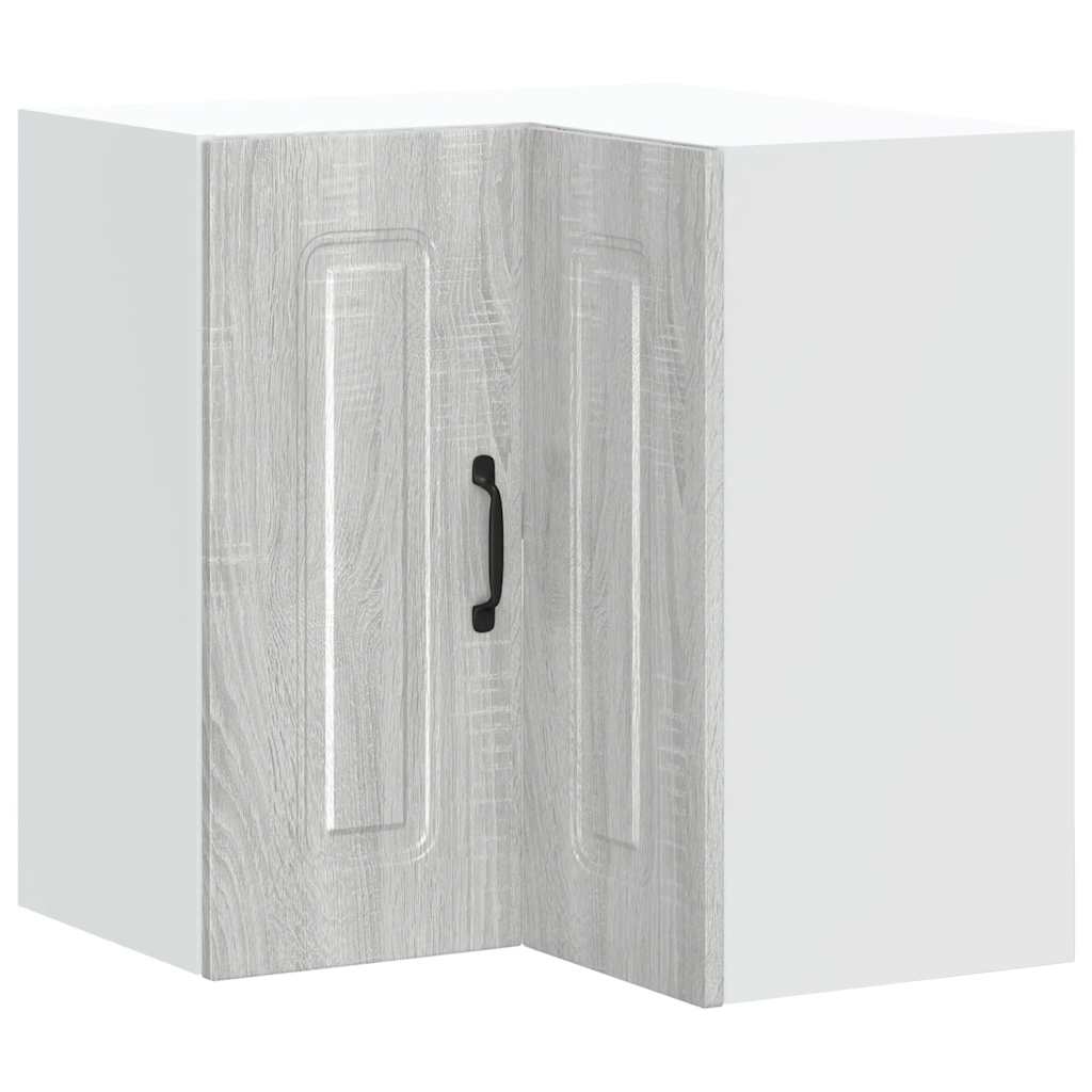 vidaXL Γωνιακό ντουλάπι κουζίνας τοίχου "Kalmar" Γκρι Sonoma