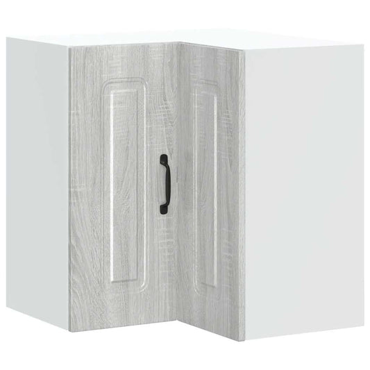 vidaXL Γωνιακό ντουλάπι κουζίνας τοίχου "Kalmar" Γκρι Sonoma