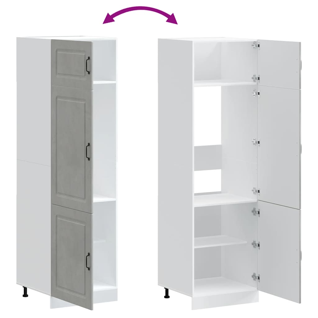 vidaXL Ντουλάπι κουζίνας "Kalmar" Σκυρόδεμα Γκρι Τεχνητό ξύλο