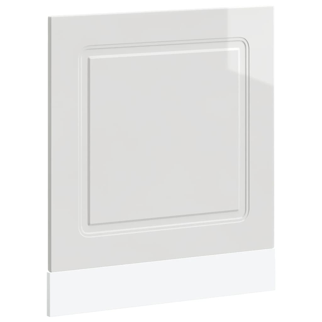 vidaXL Πίνακας πλυντηρίου πιάτων "Kalmar" High Gloss White 60x1,5x67cm