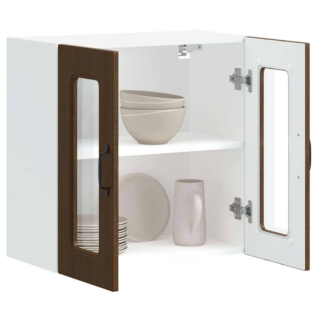 vidaXL Ντουλάπι τοίχου κουζίνας με γυάλινη πόρτα "Kalmar"