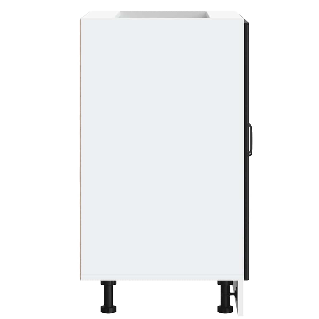 vidaXL Ντουλάπι βάσης νεροχύτη "Lucca" Μαύρο κατασκευασμένο ξύλο