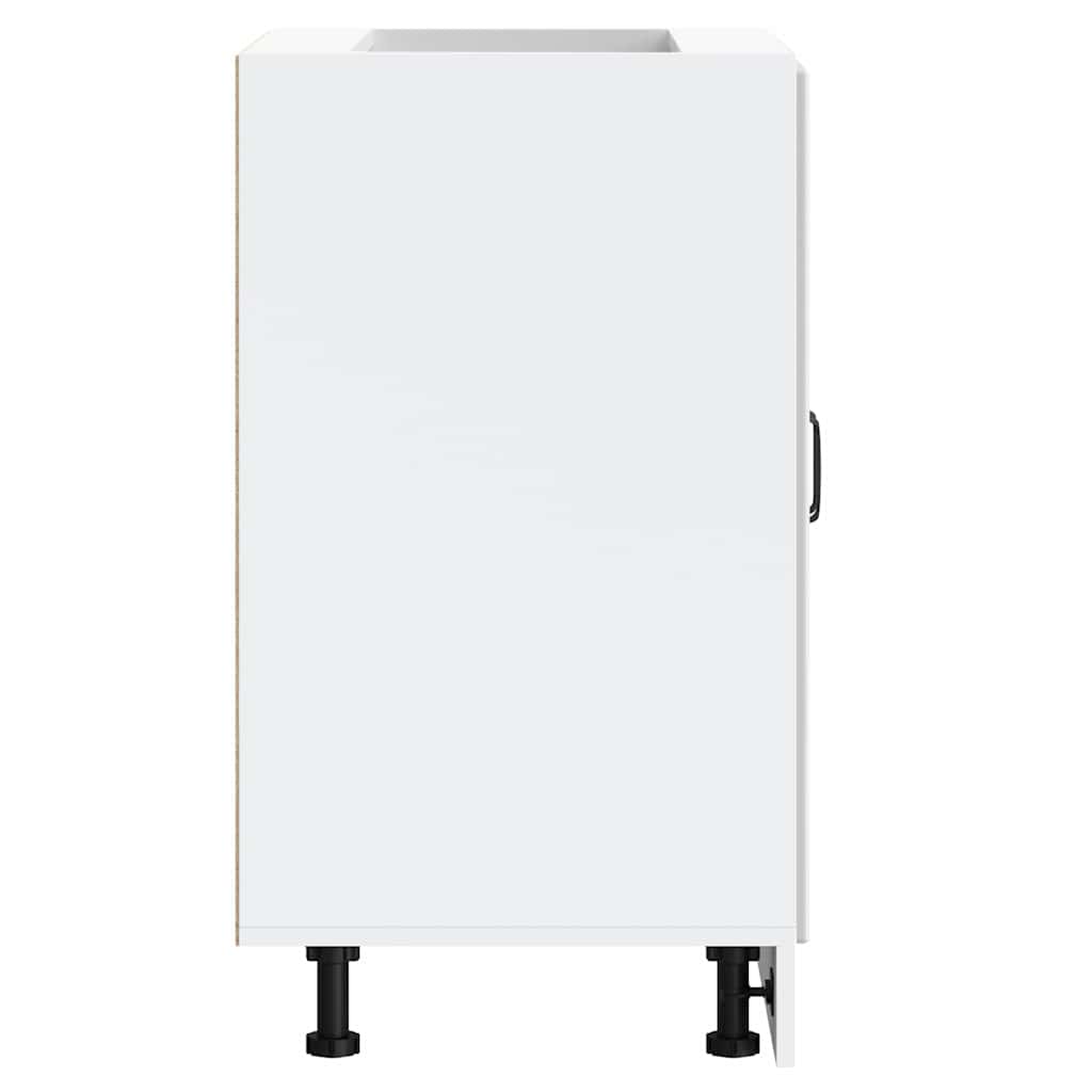 vidaXL Ντουλάπι βάσης νεροχύτη "Lucca" High Gloss White