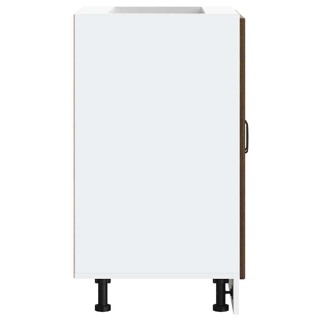 vidaXL Ντουλάπι βάσης νεροχύτη "Lucca" Καφέ δρυς ξύλινο