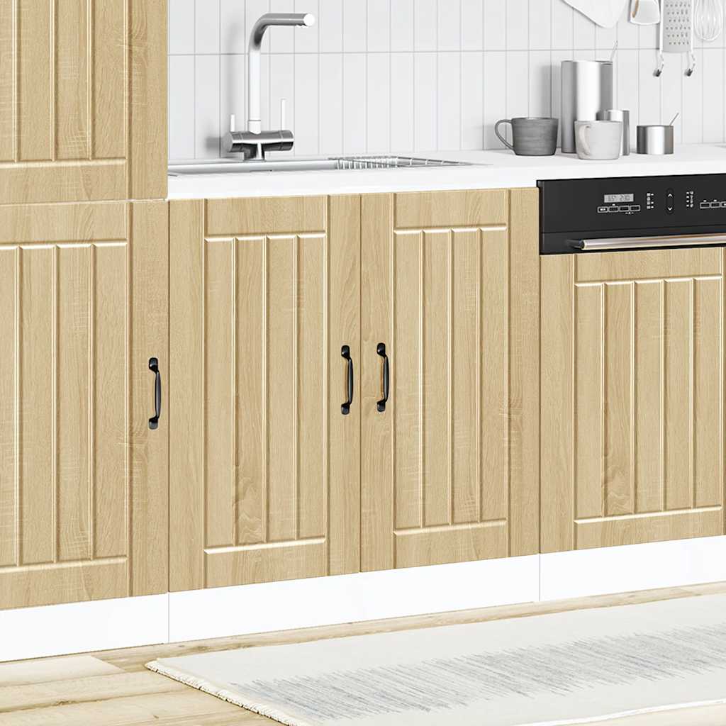 vidaXL Ντουλάπι βάσης νεροχύτη "Lucca" Sonoma Oak Engineered Wood