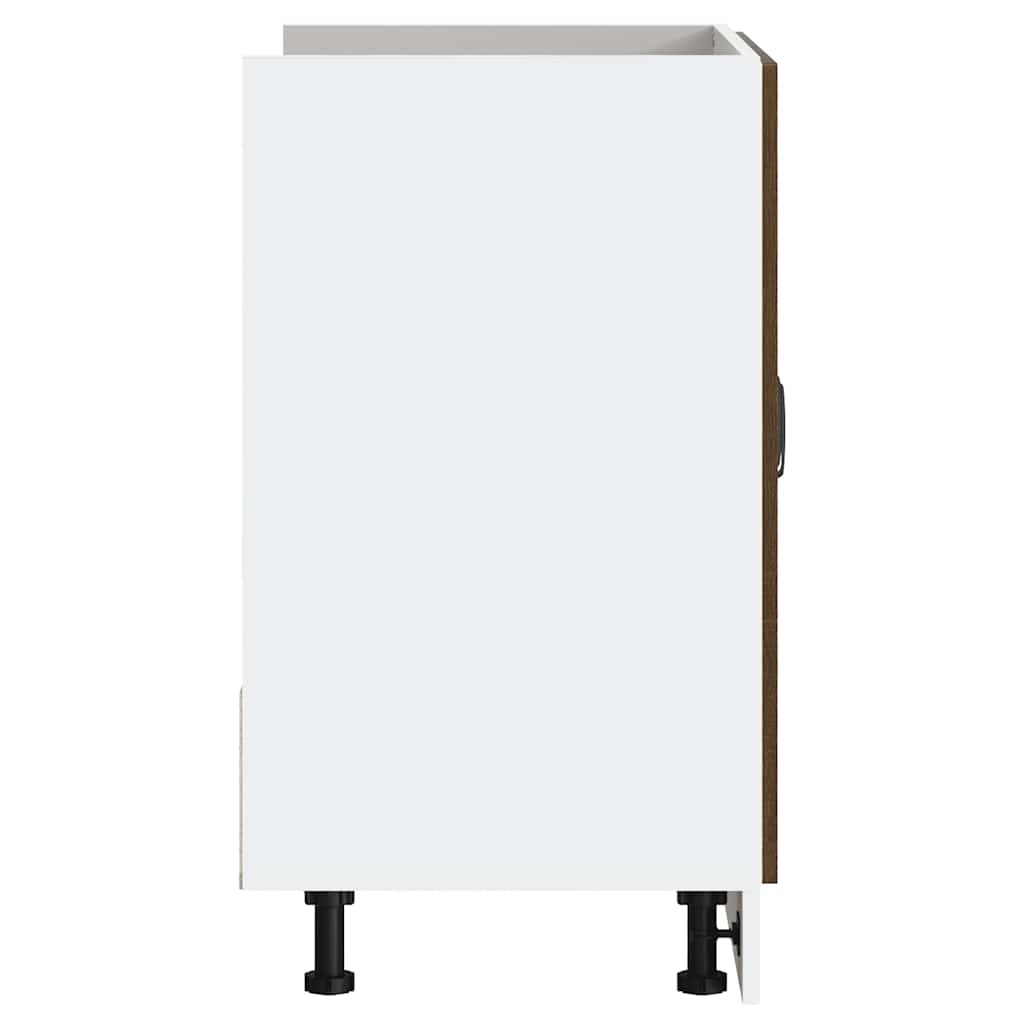 vidaXL Ντουλάπι βάσης νεροχύτη "Lucca" Καφέ δρυς ξύλινο