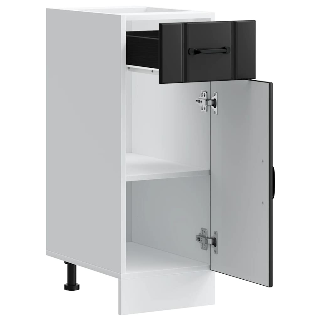 vidaXL ντουλάπι βάσης κουζίνας Lucca Μαύρο κατασκευασμένο ξύλο