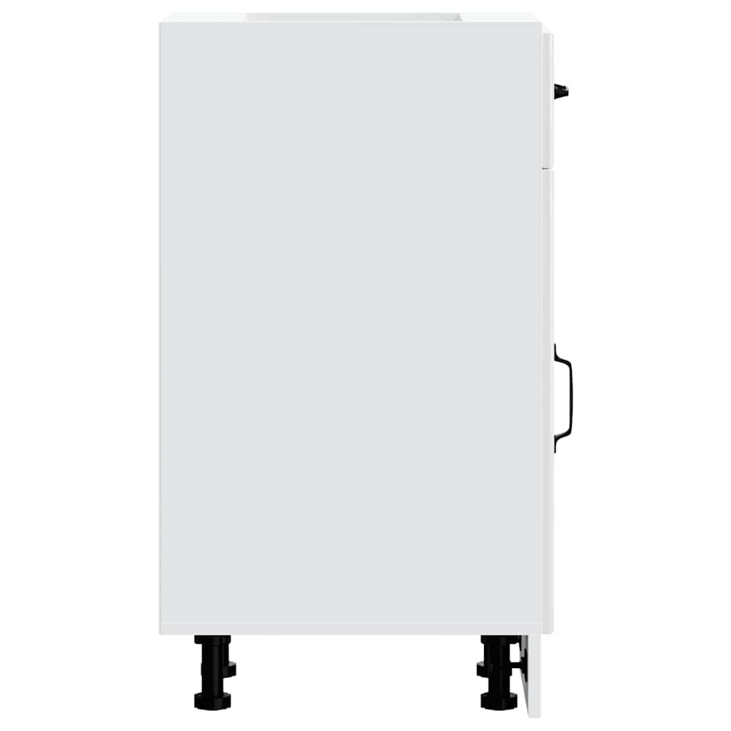 vidaXL ντουλάπι βάσης κουζίνας Lucca Λευκό Υψηλής στιλπνότητας