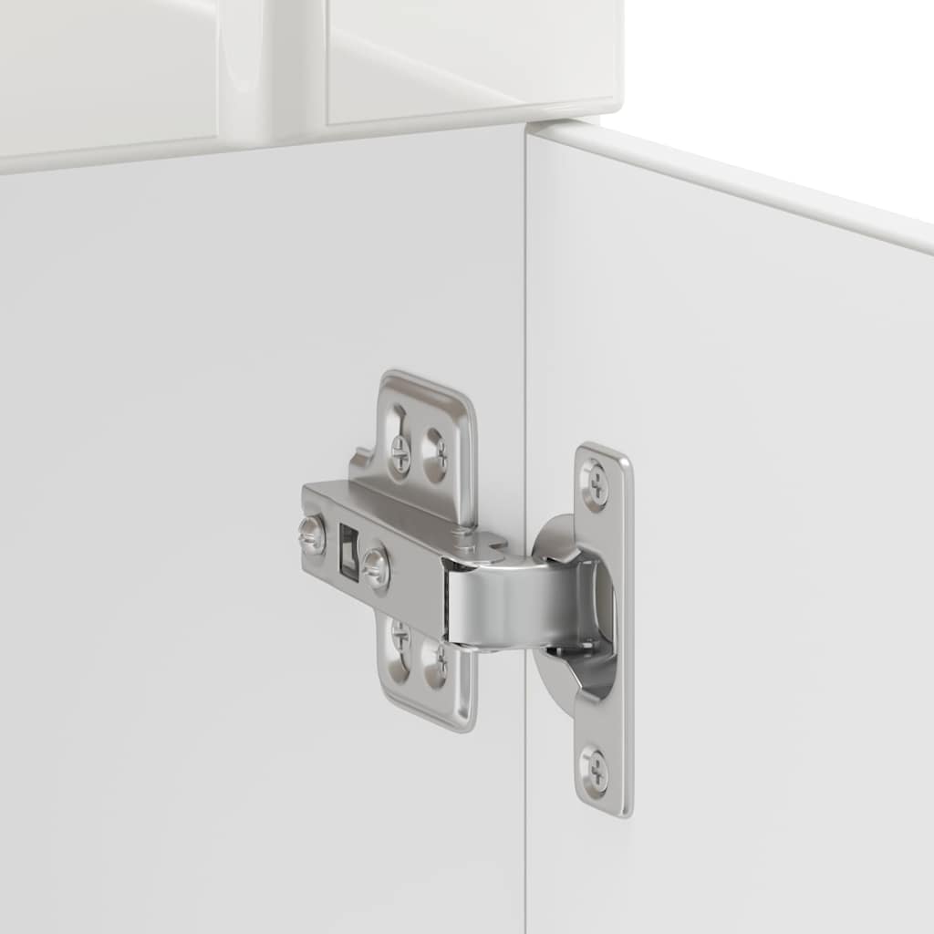 vidaXL ντουλάπι βάσης κουζίνας Lucca Λευκό Υψηλής στιλπνότητας