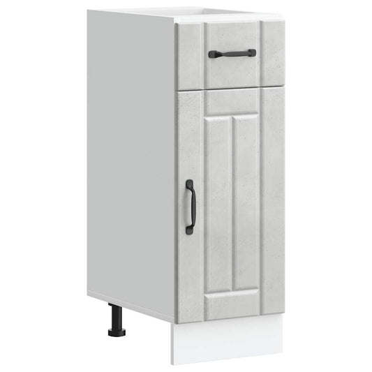 vidaXL ντουλάπι βάσης κουζίνας Lucca Μπετόν Γκρι κατασκευασμένο ξύλο