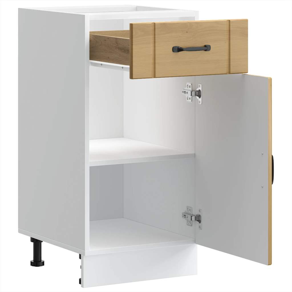 vidaXL ντουλάπι βάσης κουζίνας Lucca Δρυς sonoma κατασκευασμένο ξύλο