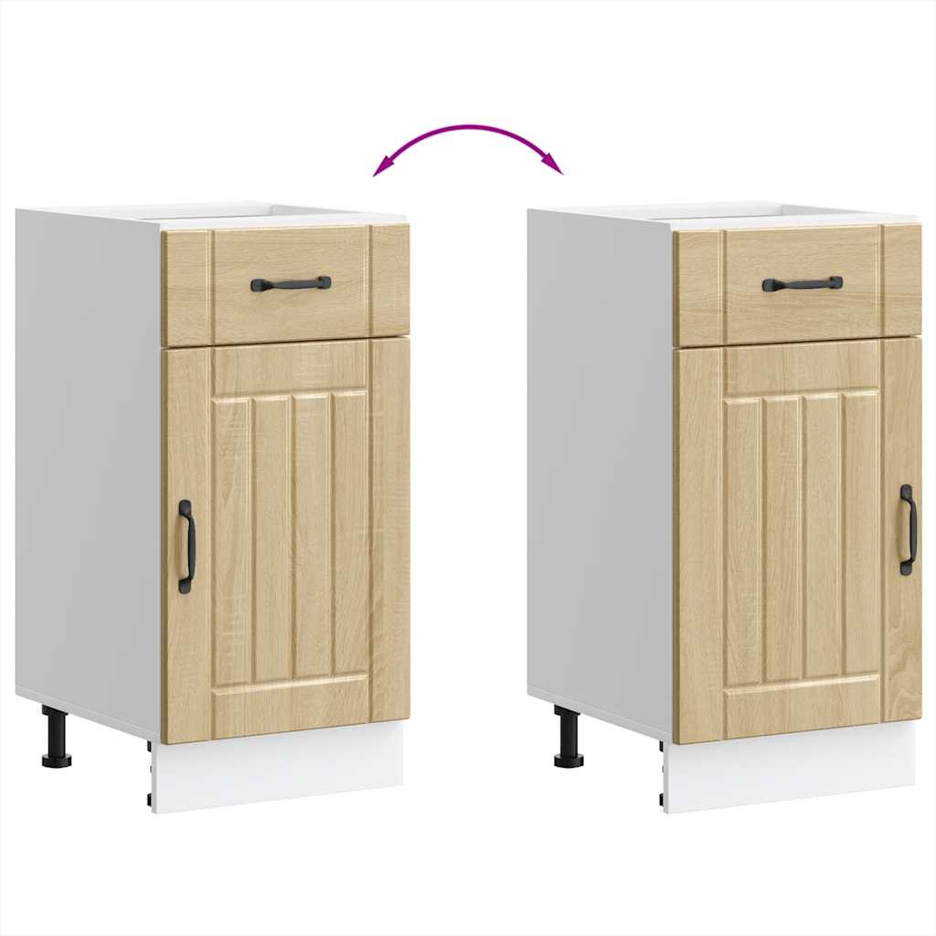 vidaXL ντουλάπι βάσης κουζίνας Lucca Δρυς sonoma κατασκευασμένο ξύλο