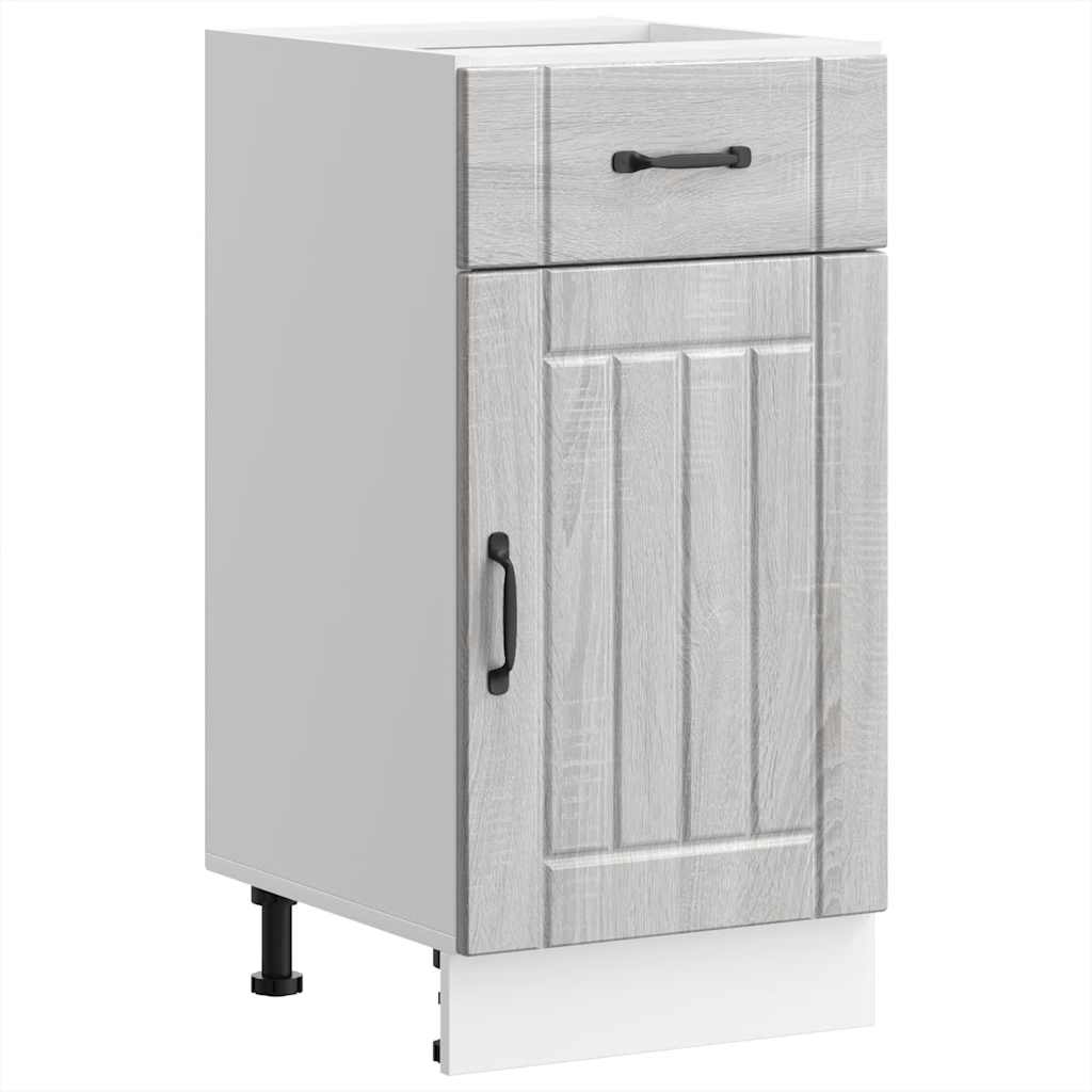 vidaXL ντουλάπι βάσης κουζίνας Lucca Γκρίζο Σονόμα κατασκευασμένο ξύλο