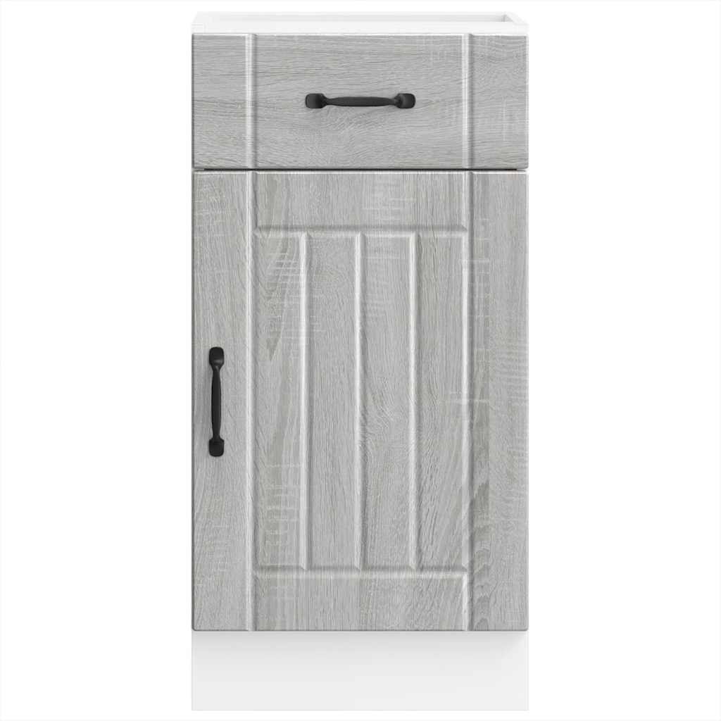 vidaXL ντουλάπι βάσης κουζίνας Lucca Γκρίζο Σονόμα κατασκευασμένο ξύλο