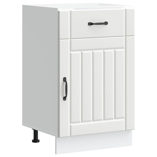 vidaXL ντουλάπι βάσης κουζίνας Lucca Λευκό κατασκευασμένο ξύλο