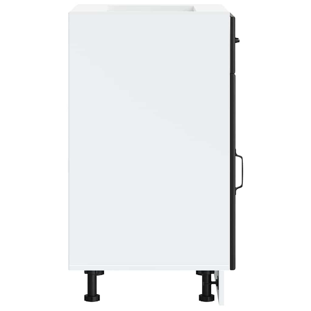 vidaXL ντουλάπι βάσης κουζίνας Lucca Μαύρο κατασκευασμένο ξύλο