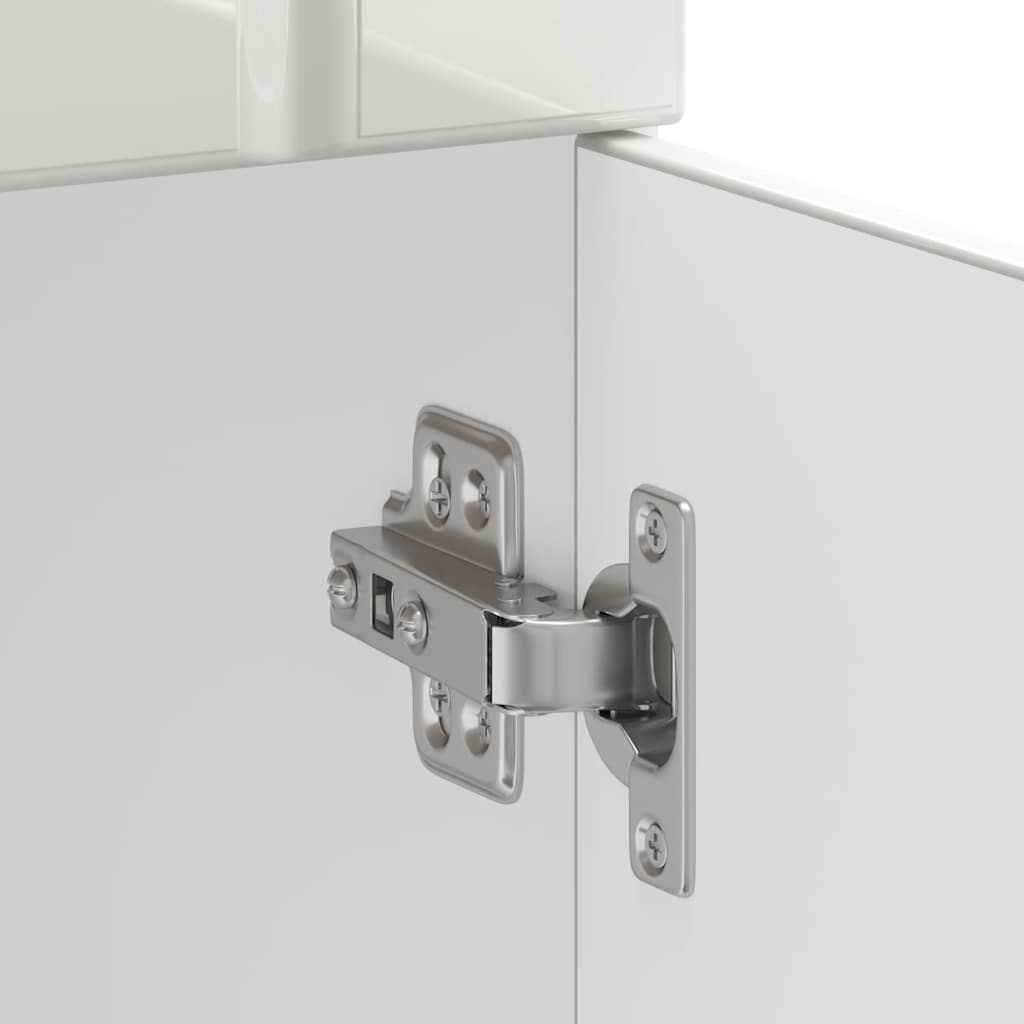 vidaXL ντουλάπι βάσης κουζίνας Lucca Λευκό Υψηλής στιλπνότητας