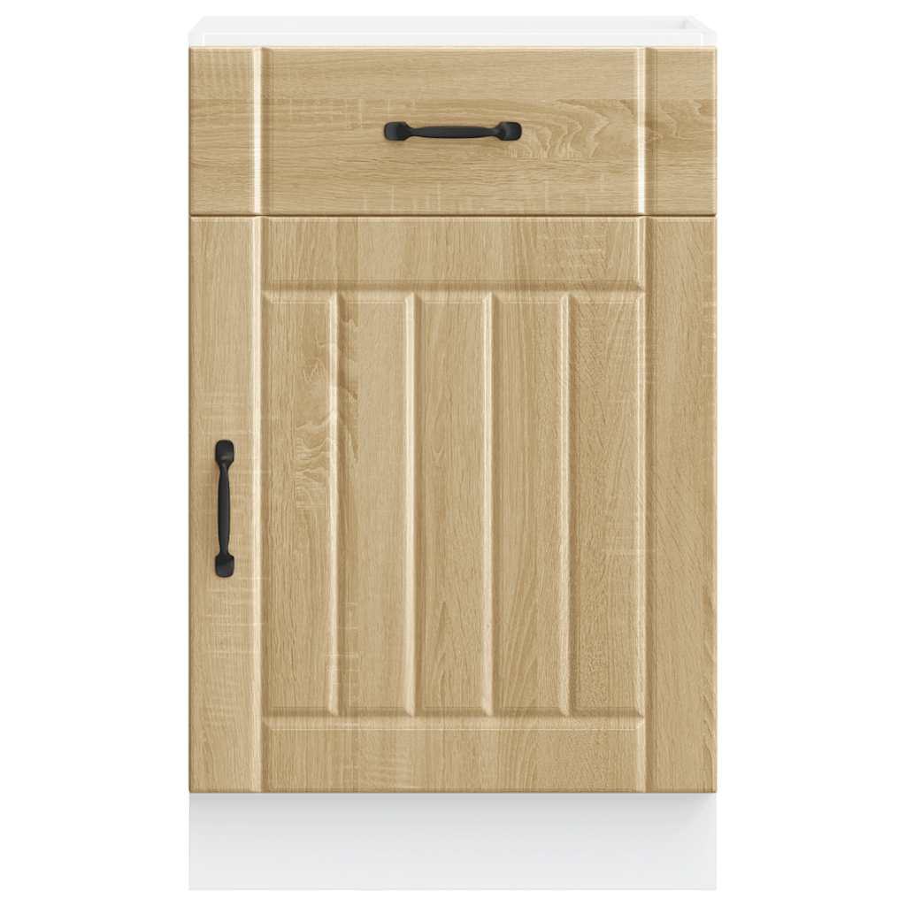 vidaXL ντουλάπι βάσης κουζίνας Lucca Δρυς sonoma κατασκευασμένο ξύλο