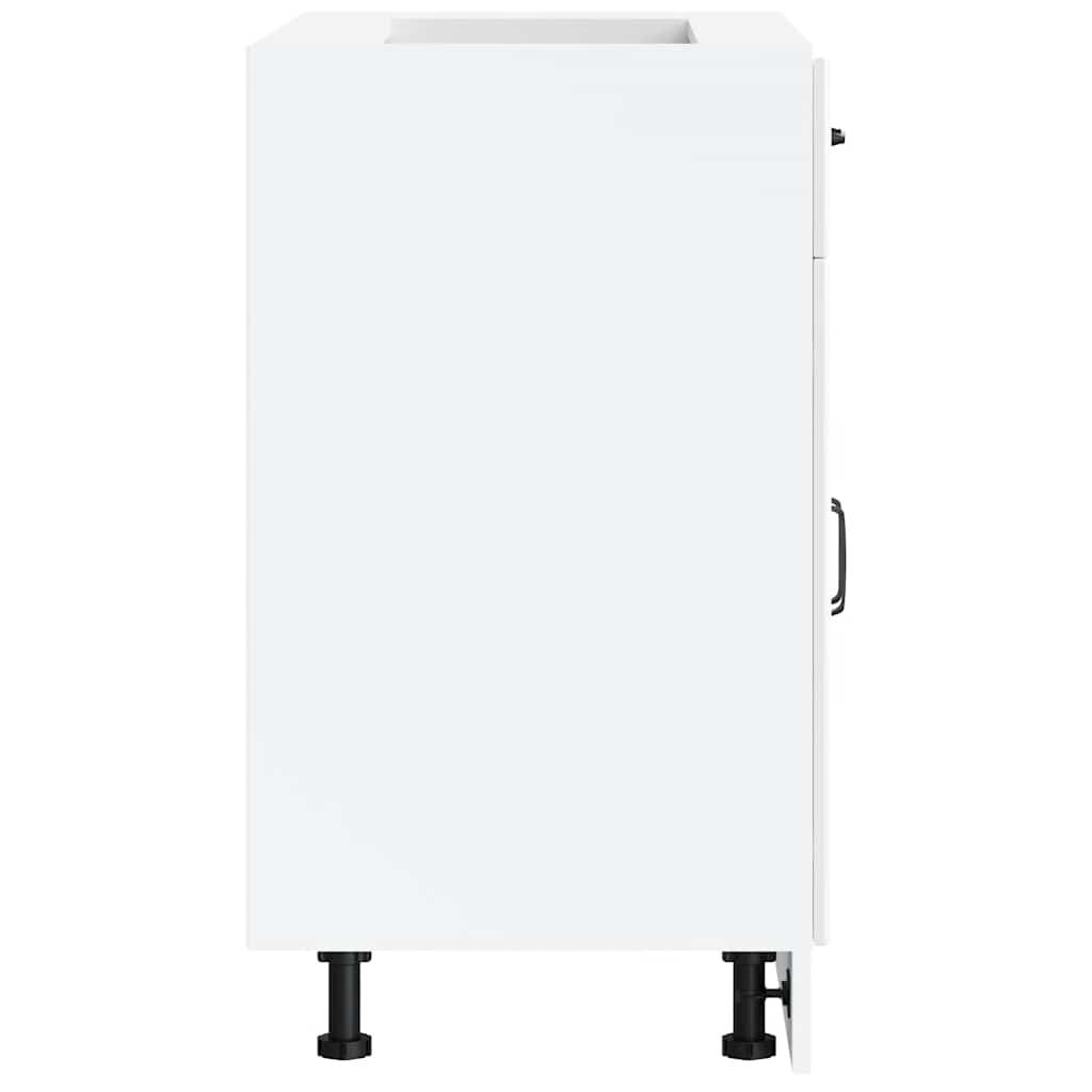 vidaXL ντουλάπι βάσης κουζίνας Lucca Λευκό Υψηλής στιλπνότητας