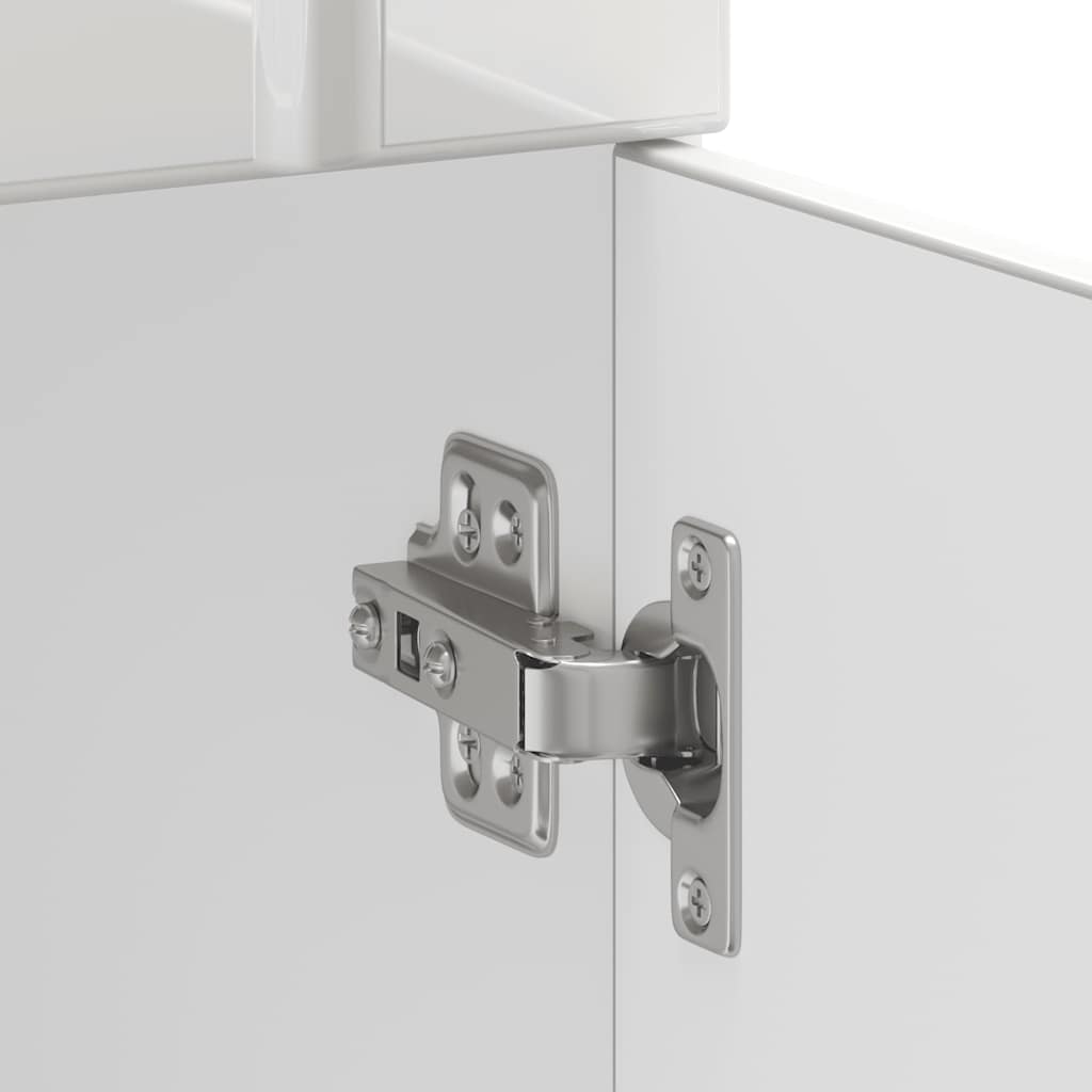 vidaXL ντουλάπι βάσης κουζίνας Lucca Λευκό Υψηλής στιλπνότητας