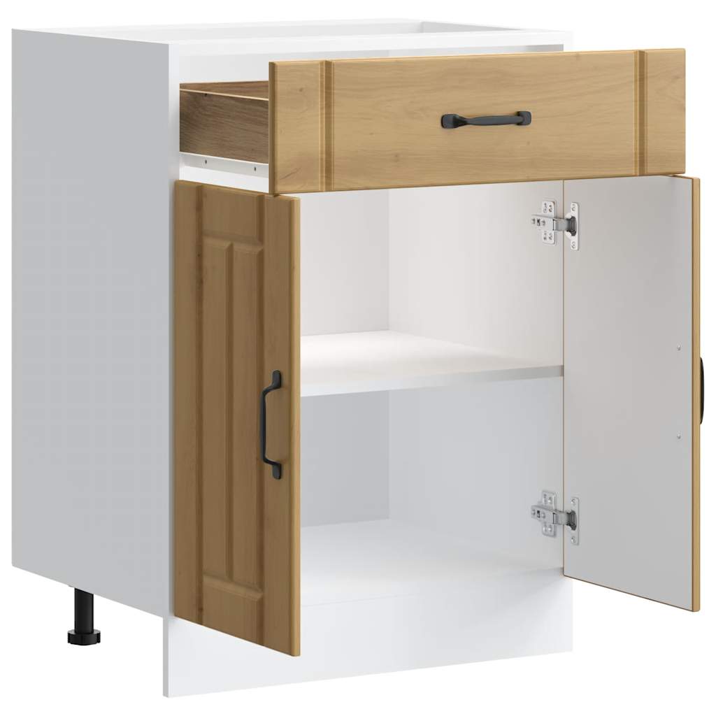 vidaXL ντουλάπι βάσης κουζίνας Lucca Δρυς τεχνίτης κατασκευασμένο ξύλο