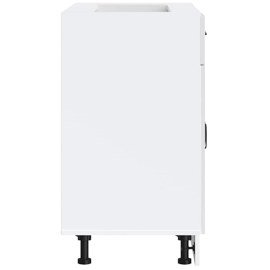 vidaXL ντουλάπι βάσης κουζίνας Lucca Λευκό κατασκευασμένο ξύλο