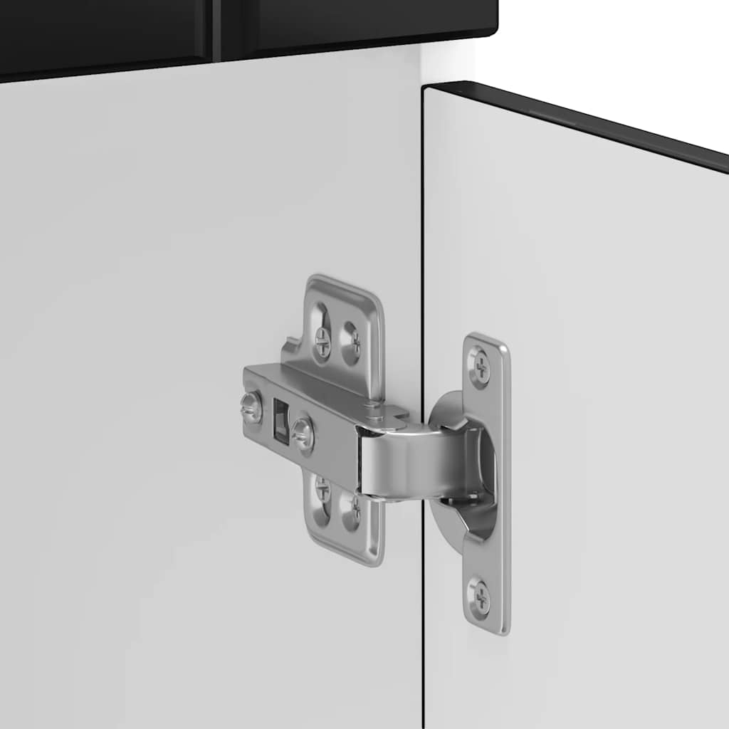 vidaXL ντουλάπι βάσης κουζίνας Lucca Μαύρο κατασκευασμένο ξύλο