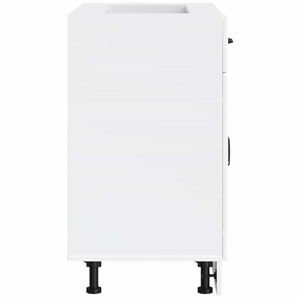 vidaXL ντουλάπι βάσης κουζίνας Lucca Λευκό Υψηλής στιλπνότητας