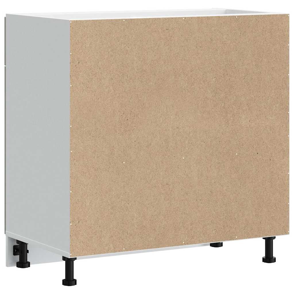 vidaXL ντουλάπι βάσης κουζίνας Lucca Λευκό Υψηλής στιλπνότητας