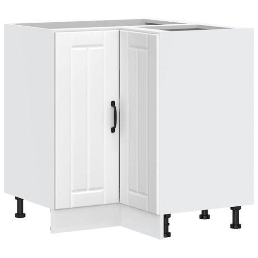 vidaXL Γωνιακό ντουλάπι βάσης κουζίνας "Lucca" Λευκό