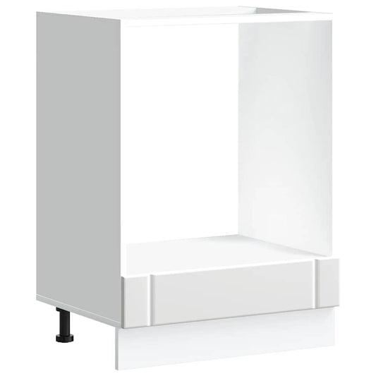 vidaXL Ντουλάπι φούρνου "Lucca" Λευκό μηχανουργικό ξύλο