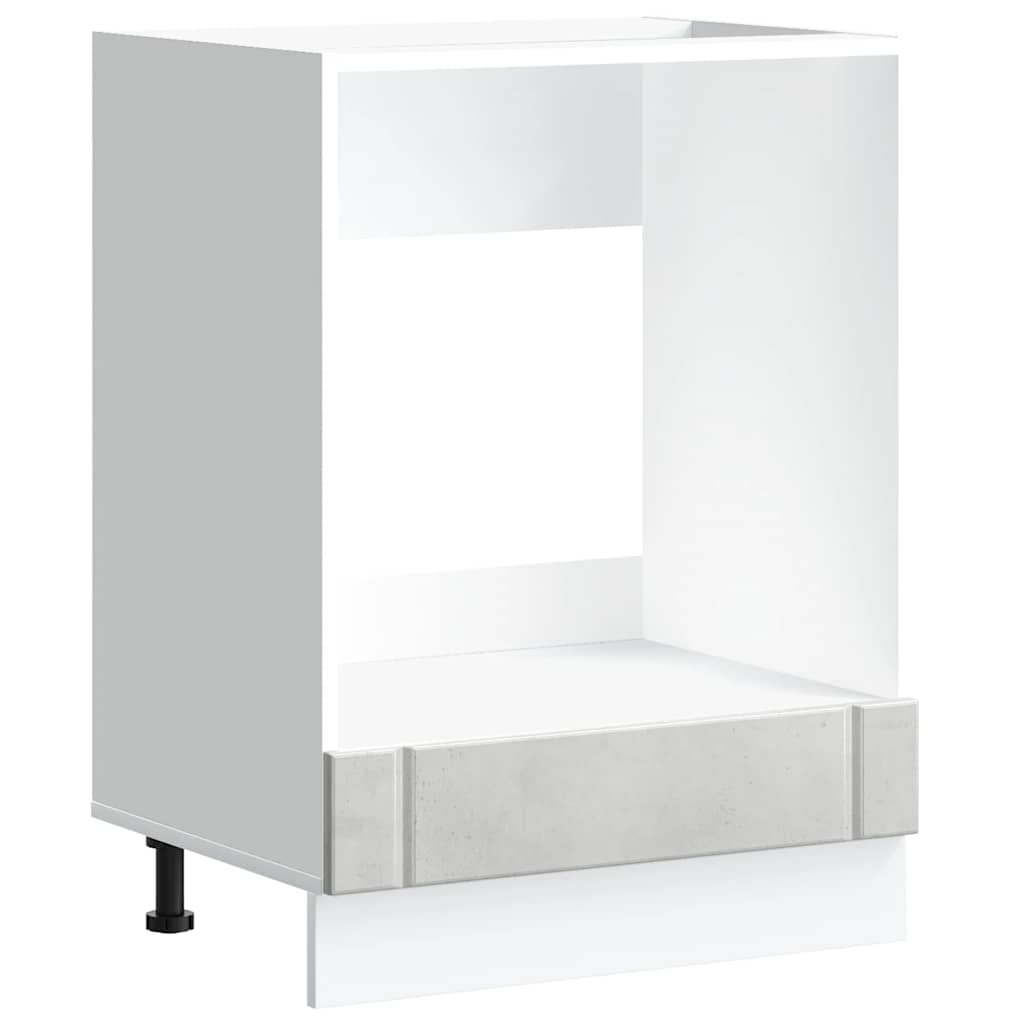 vidaXL Ντουλάπι φούρνου "Lucca" Σκυρόδεμα Γκρι Μηχανουργικό Ξύλο