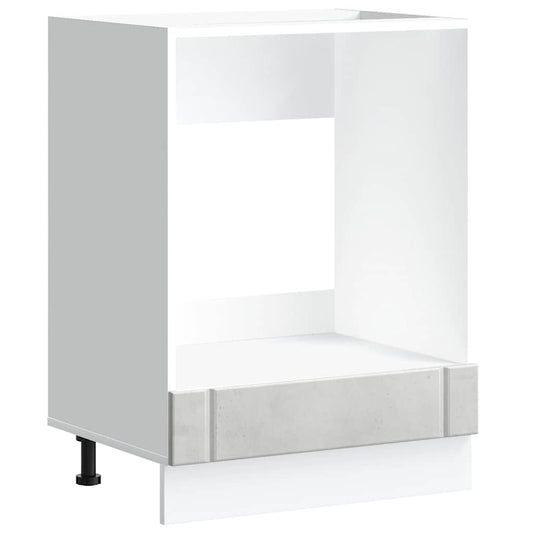 vidaXL Ντουλάπι φούρνου "Lucca" Σκυρόδεμα Γκρι Μηχανουργικό Ξύλο