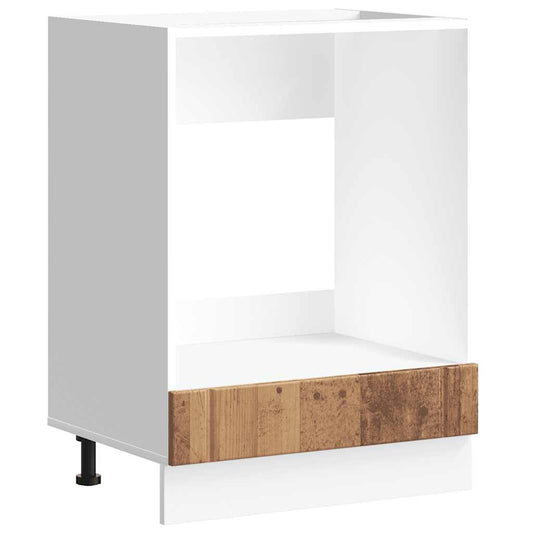 vidaXL Ντουλάπι φούρνου "Lucca" Παλιό ξύλο Κατασκευασμένο ξύλο