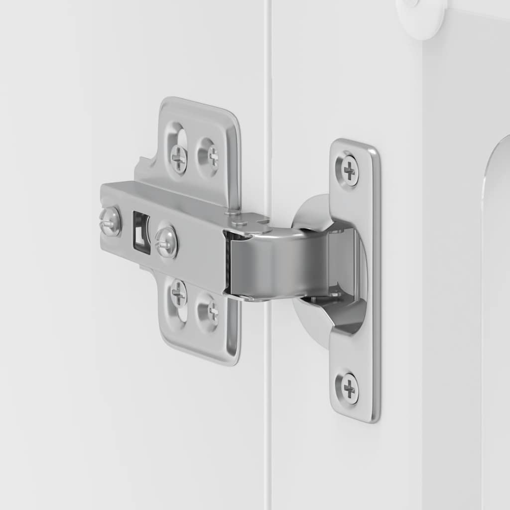 vidaXL Ντουλάπι τοίχου κουζίνας με γυάλινη πόρτα "Lucca" Λευκό