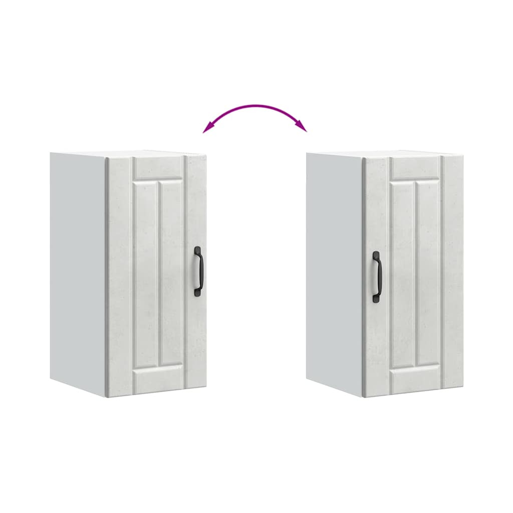 vidaXL ντουλάπι τοίχου κουζίνας "Lucca" Σκυρόδεμα γκρι