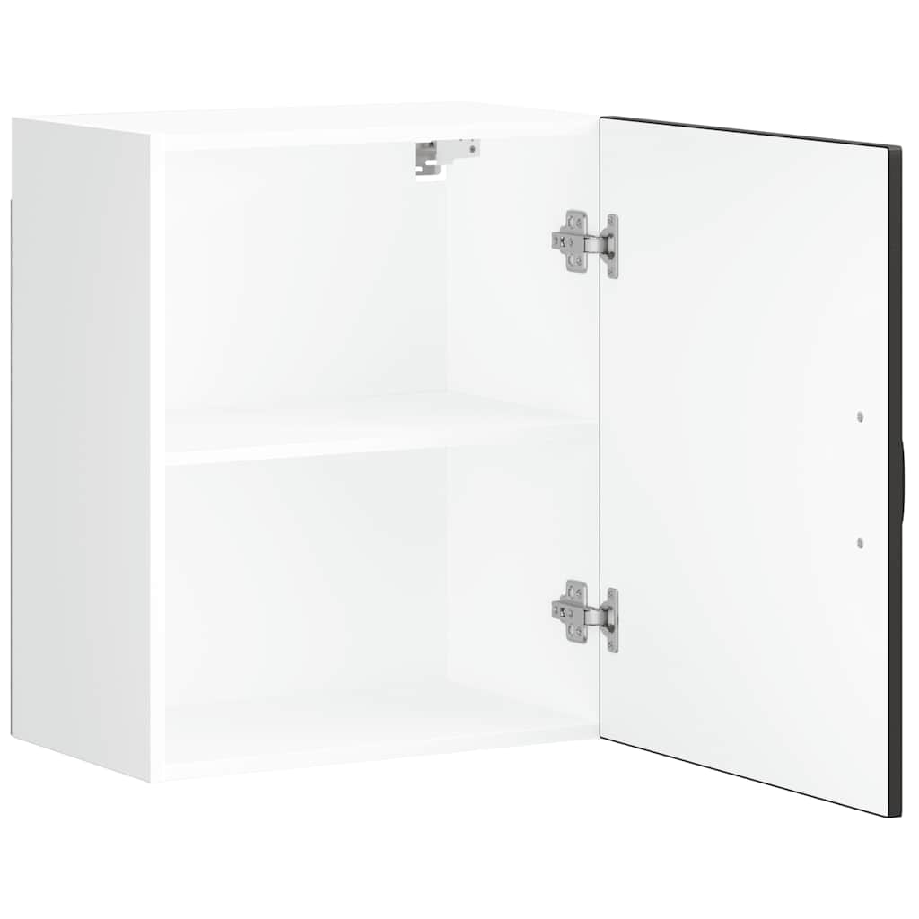 vidaXL Ντουλάπι τοίχου κουζίνας "Lucca" Μαύρο κατασκευασμένο ξύλο