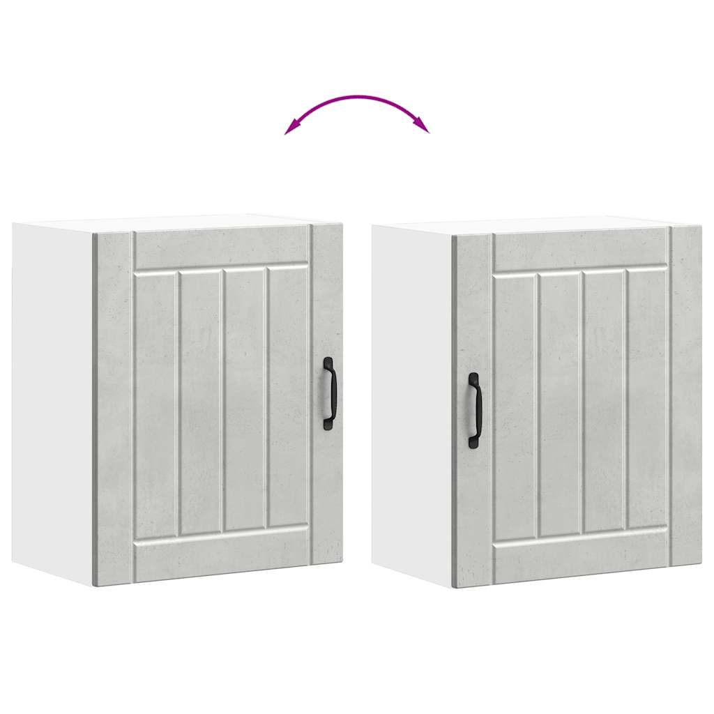 vidaXL ντουλάπι τοίχου κουζίνας "Lucca" Σκυρόδεμα γκρι