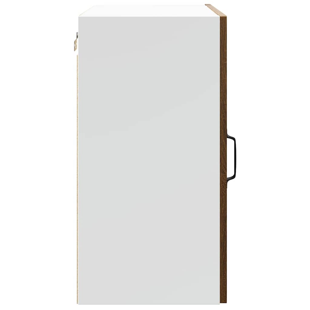 vidaXL ντουλάπι τοίχου κουζίνας "Lucca" Καφέ δρυς καπλαμά ξύλινο